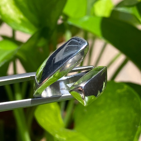 925 sterling silver overlap band ring✨ - Picture 8 of 14